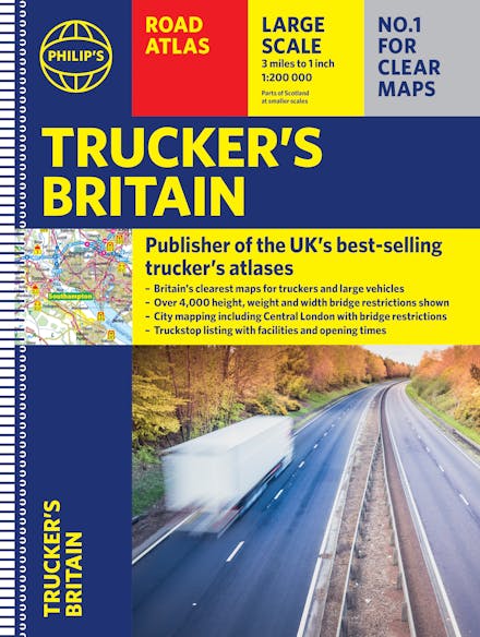Philip's Trucker's Big Easy to Read Trucker's Road Atlas of Britain
