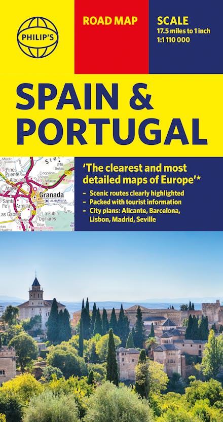 Philip's Spain and Portugal Road Map