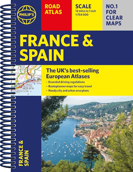 Philip's France and Spain Road Atlas