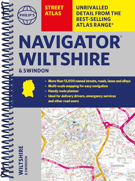 Philip's Street Atlas Wiltshire and Swindon