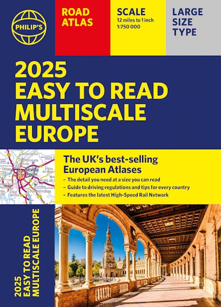 Philip's Easy to Read Multiscale Road Atlas of Europe
