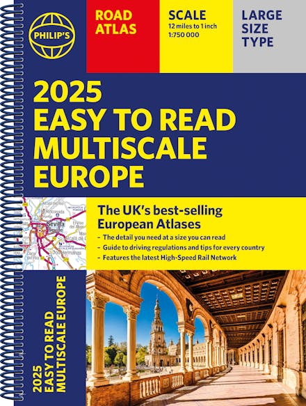 Philip's Easy to Read Multiscale Road Atlas of Europe