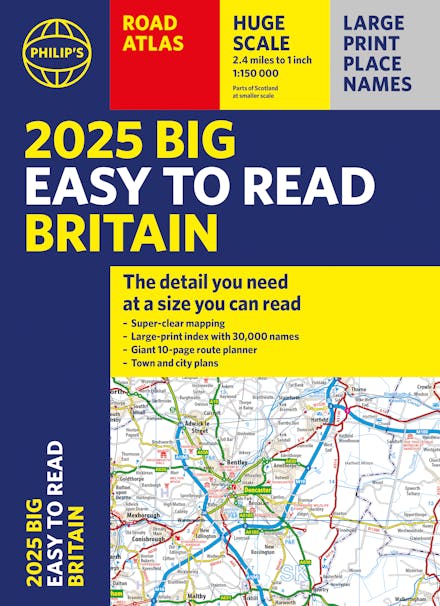 Philip's Big Easy to Read Britain Road Atlas